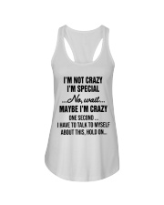 I'm Not Crazy I'm Special Ladies Flowy Tank front