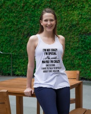 I'm Not Crazy I'm Special Ladies Flowy Tank lifestyle-bellaflowy-tank-front-1