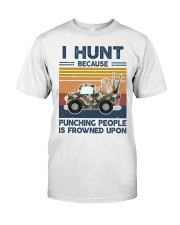  i hunt because punching  Premium Fit Mens Tee tile