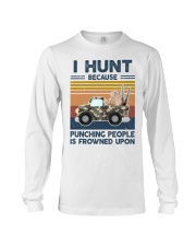  i hunt because punching  Long Sleeve Tee tile