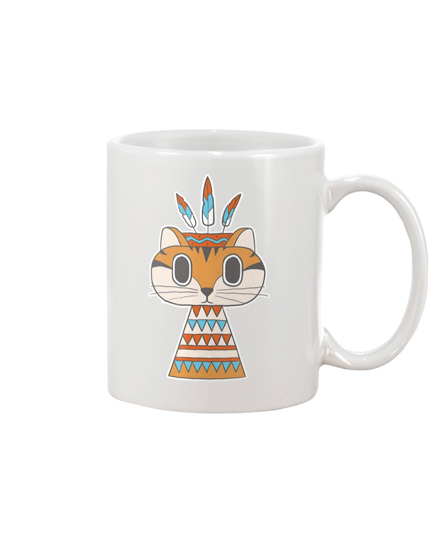 Native Cat American Retro Mug