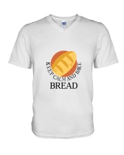 KEEP CALM AND BREAK BREAD V-Neck T-Shirt thumbnail