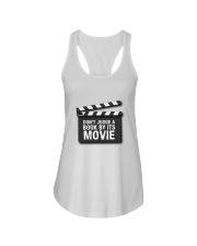 Don't judge the book by its movie Ladies Flowy Tank thumbnail