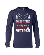 THESE TITTIES ARE PROTECTED BY A VETERAN Long Sleeve Tee thumbnail