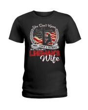 Lineman's Wife Ladies T-Shirt front