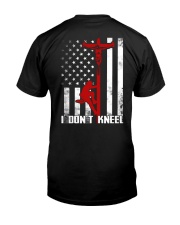 Linemans Don't Kneel Classic T-Shirt back