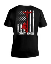 Linemans Don't Kneel V-Neck T-Shirt tile