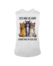 Cat make my happy Sleeveless Tee tile