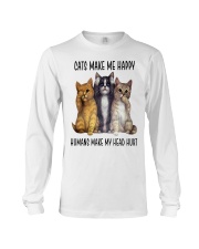 Cat make my happy Long Sleeve Tee tile