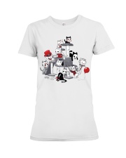 Cats Halloween Premium Fit Ladies Tee tile
