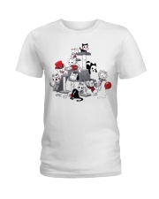 Cats Halloween Ladies T-Shirt tile