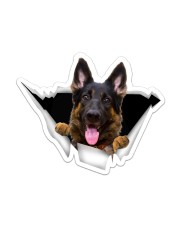 German Shepherd Crack Sticker - Single (Vertical) front