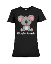 KOALA PRAY FOR AUSTRALIA Premium Fit Ladies Tee tile