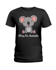KOALA PRAY FOR AUSTRALIA Ladies T-Shirt tile