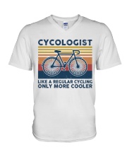 Cycologist V-Neck T-Shirt tile