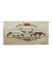 DEER LOVE FACE Cloth face mask front