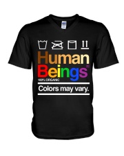 Human Beings V-Neck T-Shirt tile