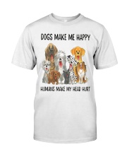 Dog make me happy 2 Premium Fit Mens Tee tile
