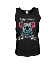 MY SPIRIT ANIMAL IS A KOALA Unisex Tank tile