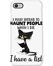 CAT HAUNT PEOPLE FUNNY Phone Case tile