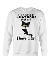 CAT HAUNT PEOPLE FUNNY Crewneck Sweatshirt tile