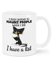 CAT HAUNT PEOPLE FUNNY Mugs tile