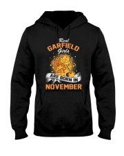 Real Garfield girls are born in November Hooded Sweatshirt tile