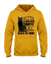 Black cat Mom Hooded Sweatshirt tile