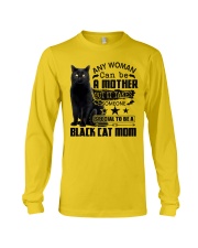 Black cat Mom Long Sleeve Tee tile