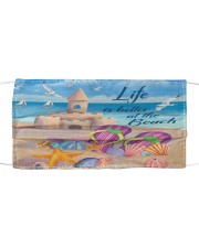 Life is better at the Beach Face Cloth face mask front