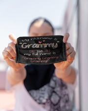 My nickname is Grammy Cloth face mask aos-face-mask-lifestyle-07