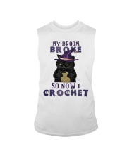 BLACK CAT BROOM BROKE Sleeveless Tee tile