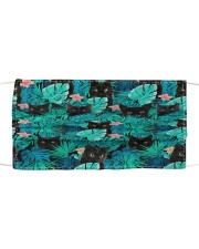 BLACK CAT HAWAII FLOWER FACE Cloth face mask front