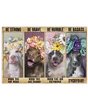 Pitbull be strong 24x16 Poster front