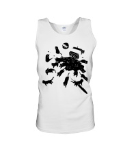 Ink Black cat Unisex Tank tile