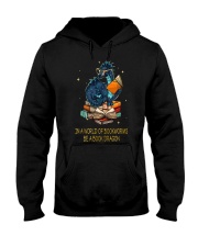In a world of bookworms be a book dragon Hooded Sweatshirt tile