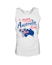 KOALA HAPPY AUSTRALIA DAY Unisex Tank tile