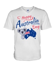KOALA HAPPY AUSTRALIA DAY V-Neck T-Shirt tile