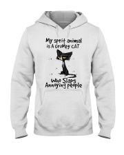My spirit animal is a grumpy cat Hooded Sweatshirt tile
