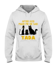 BLACK CAT GOD MADE ME FUNNY Hooded Sweatshirt tile