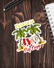 Fa la la la Flip Flop Sticker - Single (Vertical) aos-sticker-single-vertical-lifestyle-front-05