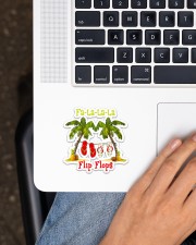 Fa la la la Flip Flop Sticker - Single (Vertical) aos-sticker-single-vertical-lifestyle-front-11