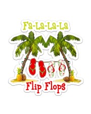 Fa la la la Flip Flop Sticker - Single (Vertical) front