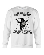 BLACK CAT BUCKLE UP BUTTERCUP Crewneck Sweatshirt tile