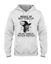 BLACK CAT BUCKLE UP BUTTERCUP Hooded Sweatshirt tile