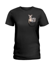 Koala And Kangaroo In Pocket Ladies T-Shirt tile