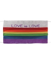 Love is Love Face Cloth face mask front