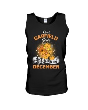 Real Garfield girls are born in December Unisex Tank tile
