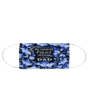 My Favorite Police Officer call me DAD Cloth face mask aos-face-mask-coverlet-lifestyle-front-01