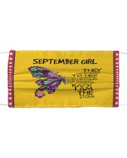 SEPTEMBER GIRL FACE Cloth face mask front